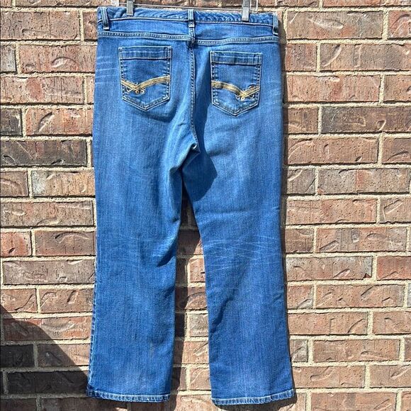 Tommy Hilfiger Women’s Flare Bootcut Vintage 2008 Blue Jeans 34 inch Y2K - Picture 6 of 16
